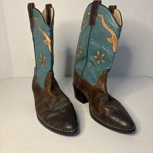 Smoky Mountain Boots 3229Y Youth 3.5D Brown Leather Western Cowboy Boots
